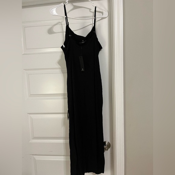 Everything to Me Black Sleeveless Bodycon Midi Dress - Picture 4 of 6